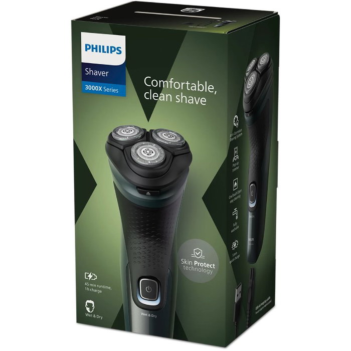 Philips Shaver 3000X Series X3052/00 Afeitadora eléctrica en seco y húmedo Philips Shaver 3000X Series X3052/00 Afeitadora eléctrica en seco y húmedo